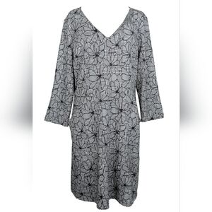 41 Hawthorn Stitch Fix Black & White Floral Houndstooth Dress XXL NWT Pockets